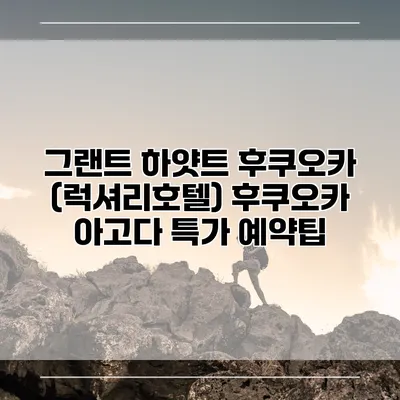그랜트 하얏트 후쿠오카 (럭셔리호텔) 후쿠오카 아고다 특가 예약팁
