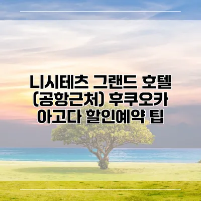 니시테츠 그랜드 호텔 (공항근처) 후쿠오카 아고다 할인예약 팁