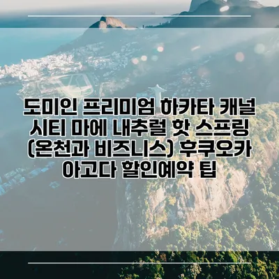 도미인 프리미엄 하카타 캐널 시티 마에 내추럴 핫 스프링 (온천과 비즈니스) 후쿠오카 아고다 할인예약 팁
