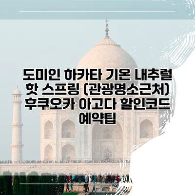 도미인 하카타 기온 내추럴 핫 스프링 (관광명소근처) 후쿠오카 아고다 할인코드 예약팁