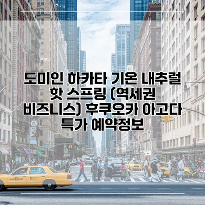 도미인 하카타 기온 내추럴 핫 스프링 (역세권 비즈니스) 후쿠오카 아고다 특가 예약정보