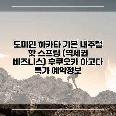 도미인 하카타 기온 내추럴 핫 스프링 (역세권 비즈니스) 후쿠오카 아고다 특가 예약정보
