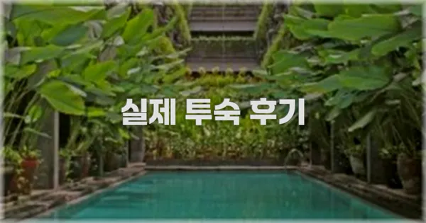 💬 실제 투숙 후기