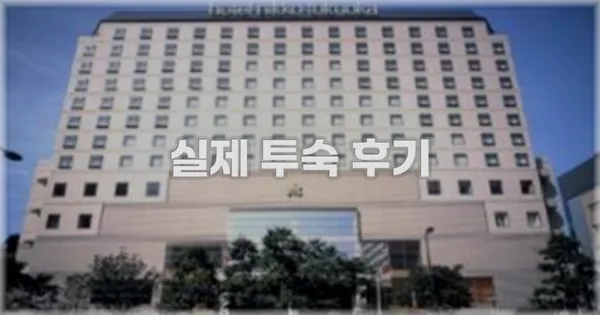 💬 실제 투숙 후기