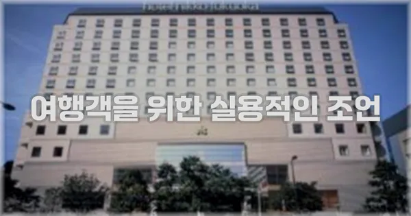 여행객을 위한 실용적인 조언