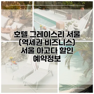 호텔 그레이스리 서울 (역세권 비즈니스) 서울 아고다 할인 예약정보