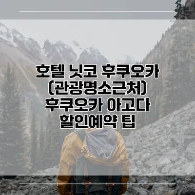 호텔 닛코 후쿠오카 (관광명소근처) 후쿠오카 아고다 할인예약 팁