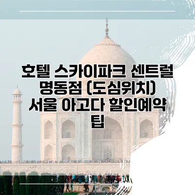 호텔 스카이파크 센트럴 명동점 (도심위치) 서울 아고다 할인예약 팁