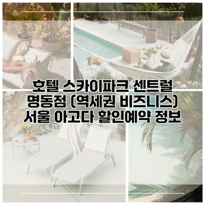 호텔 스카이파크 센트럴 명동점 (역세권 비즈니스) 서울 아고다 할인예약 정보
